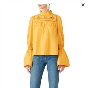 Free people another eternity blouse yellow small